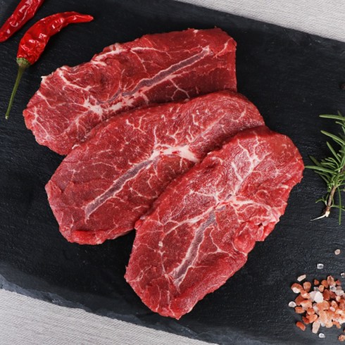 [하이마블] 냉장 프라임 살치 치마 부채살 등심 400g 소고기 모음 + 허브솔트 5g 캠핑 바베큐 홈파티, 1개, (냉장) 프라임 부채살 400g