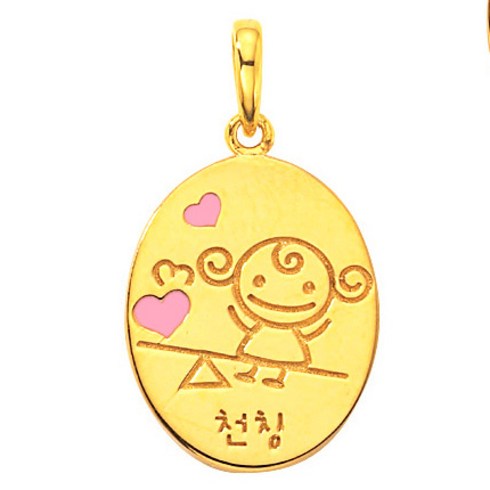 14k유아목걸이 - 18K GOLD [미아방지목걸이] 천칭자리_BP719