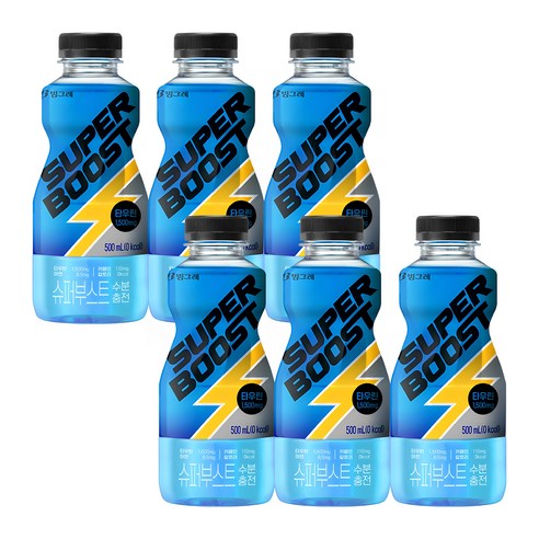 빙그레 슈퍼부스트 수분충전 에너지음료, 12개, 500ml