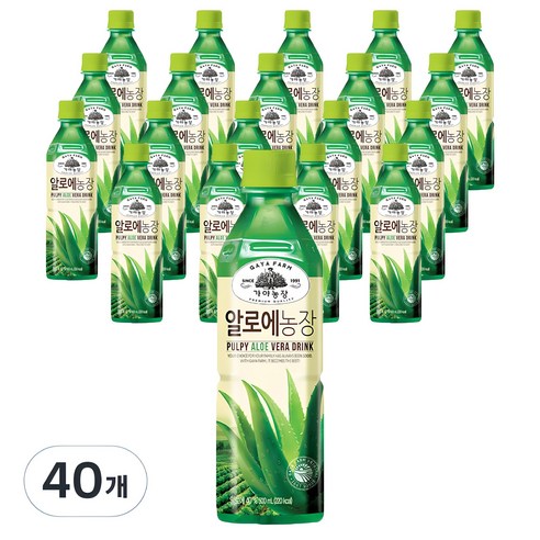 가야농장 알로에농장 500ml, 40개