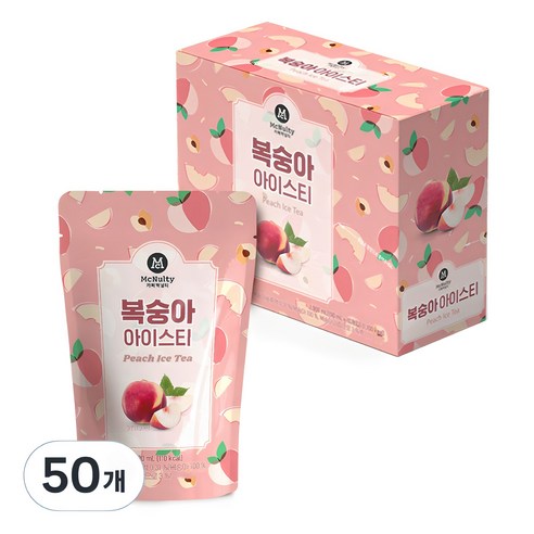 맥널티커피 복숭아 아이스 티, 190ml, 50개