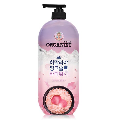 오가니스트 히말라야 핑크솔트 바디워시 로즈향, 865ml, 3개