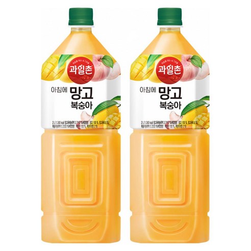 [본사직영] 과일촌 아침에 망고복숭아 2L X 6입, 6개