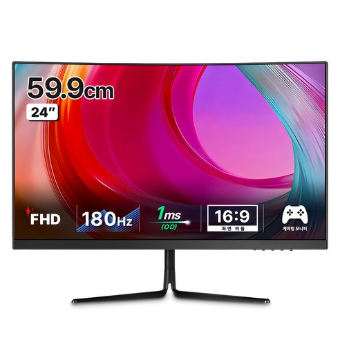 한성컴퓨터 FHD 1200R 커브드 게이밍 리얼 모니터, 59.9cm, TFG24F14V(일반)