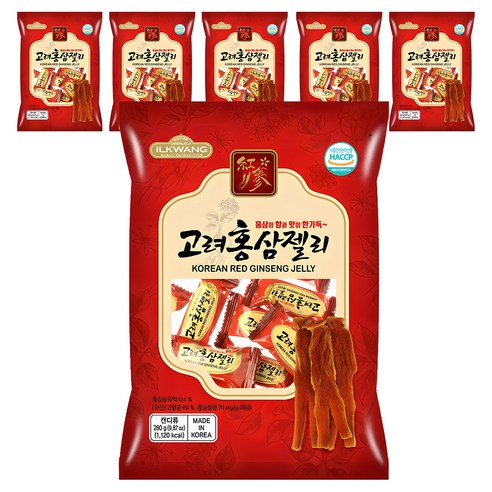 일광제과 고려홍삼젤리, 280g, 2개