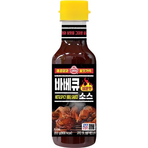 오뚜기 바베큐소스 매운맛, 355g, 10개