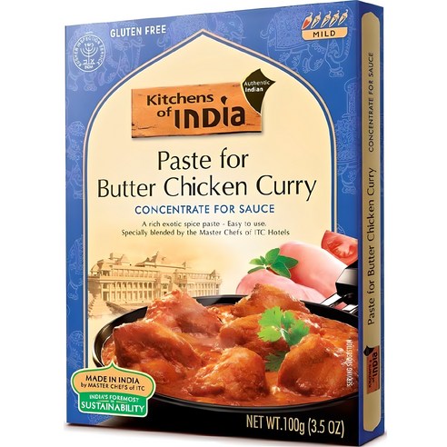 키친오브인디아 버터 치킨 커리 페이스트, 100g, 1개