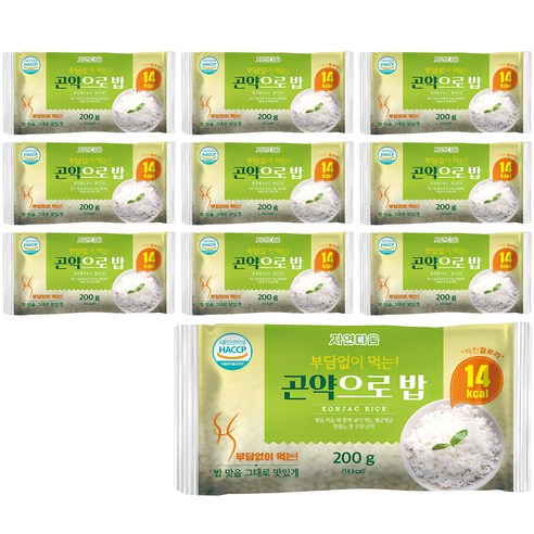 자연다움 곤약으로 밥, 200g, 10개