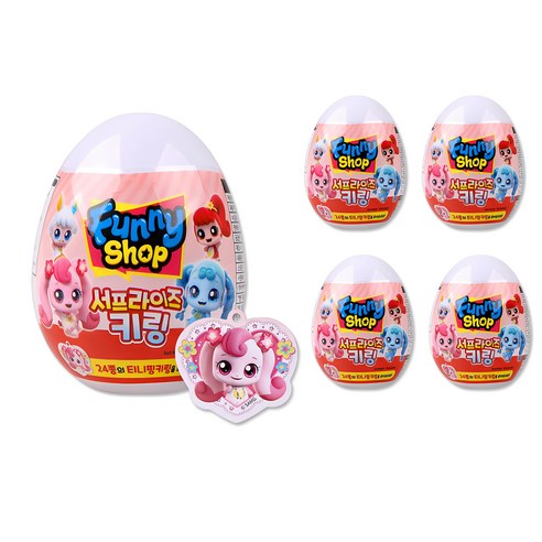 캐치티니핑 서프라이즈 키링 캔디, 10g, 5개