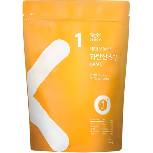 레인보우샵 과탄산소다 베이직, 3kg, 1개