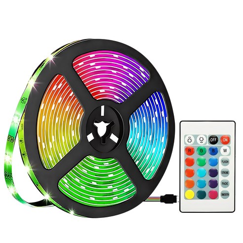 루아즈 LED 간접 줄조명 RGB 네온 스트립 16색상 무드등, 2m