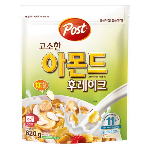 POST 아몬드 후레이크 1240g(620gX2개), 620g, 2개