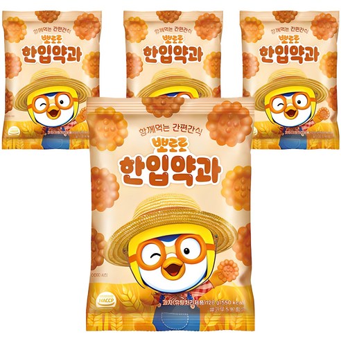 어니스트에프엔비 뽀로로 한입약과, 120g, 4개 어린이집답례품