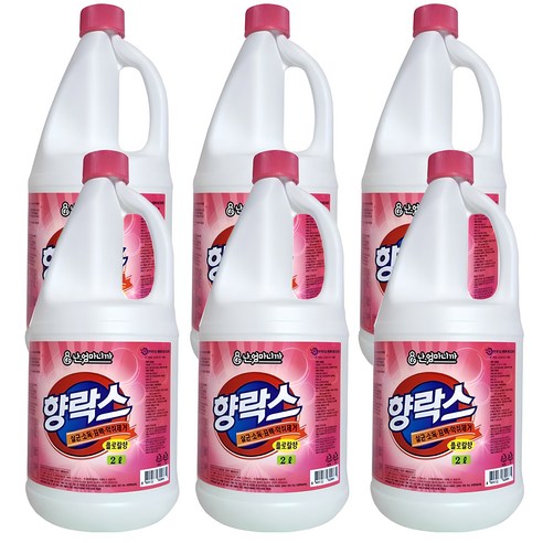 난엄마니까 향락스 2L X 6개 살균소독 표백 화장실 욕실청소 업소용 락스 세제 찌든때 세정제