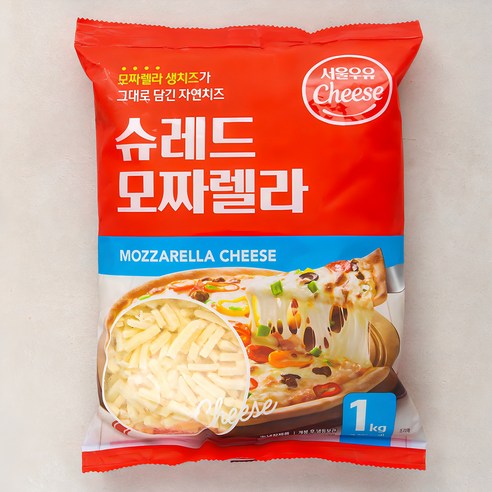 서울우유 멀티팩 모짜렐라 피자치즈, 300g, 1개