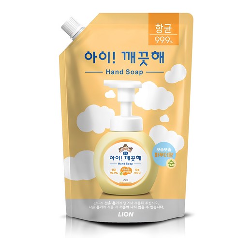 아이깨끗해 항균 폼 핸드솝 순 파우더향 리필, 1개, 600ml