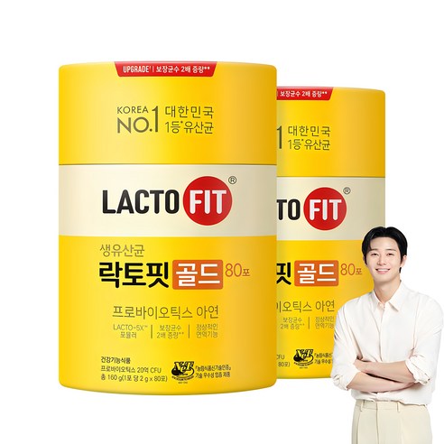 종근당건강 락토핏 골드, 160g, 2개