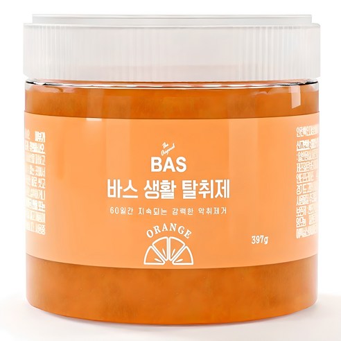 BAS 생활 탈취제 오렌지 본품, 397g, 2개