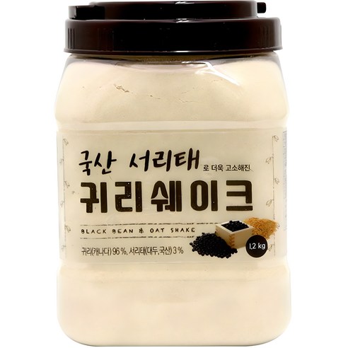 태광선식 국산서리태로 더욱 고소해진 귀리쉐이크, 1.2kg, 2개