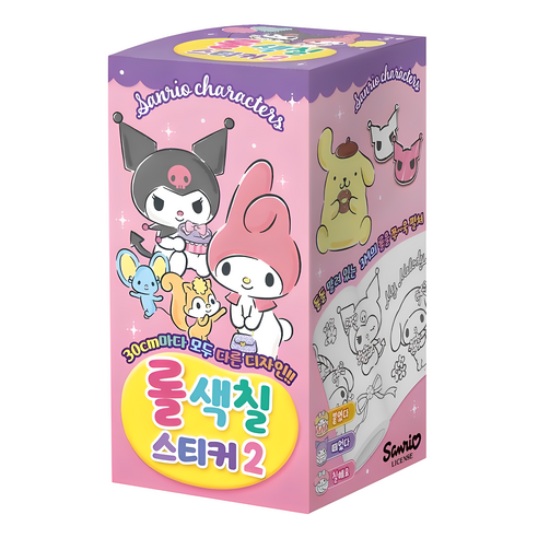 LED 스케치 헬퍼 만화캐릭터 그림그리기 팬드로잉 캐릭터그리기 11 산리오캐릭터즈 롤 색칠스티커 2, 아이누리