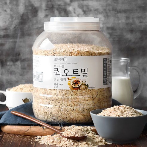 바른곡물 부드러운 퀵오트밀, 2kg, 1개