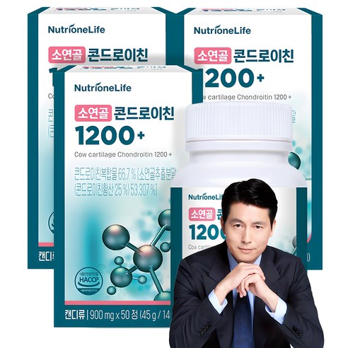 뉴트리원 소연골 콘드로이친 1200플러스, 50정, 3개 콘드로이친1200 효능