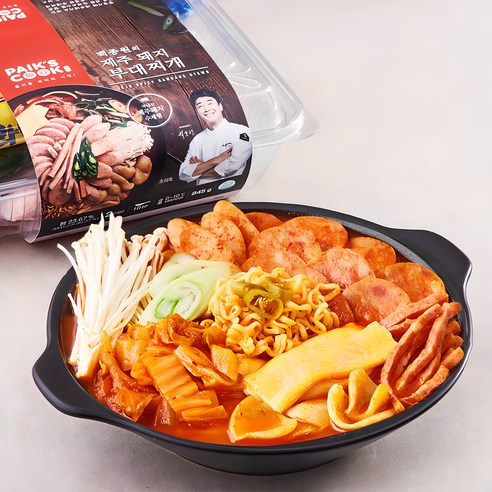 빽쿡 제주 돼지 부대찌개 밀키트, 845g, 1개 양장피