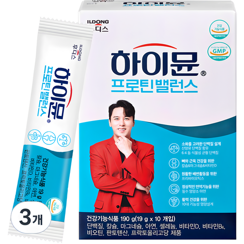 하이뮨 프로틴 밸런스 스틱형, 190g, 3개 none 섬네일