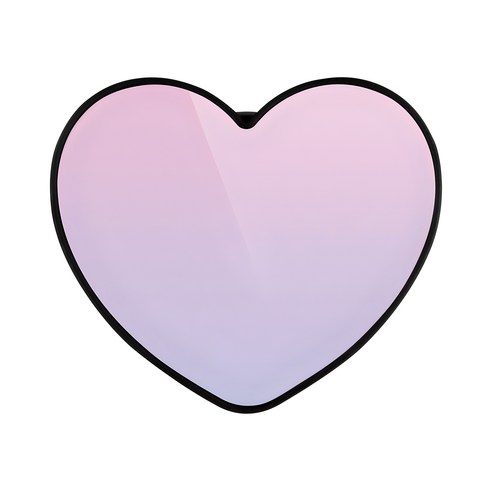 파스텔 그린 1개 접착식 휴대폰 핑거 스트랩 그립톡 13 구스페리 머큐리 하트톡 휴대폰 거치대, 블랙, 1개