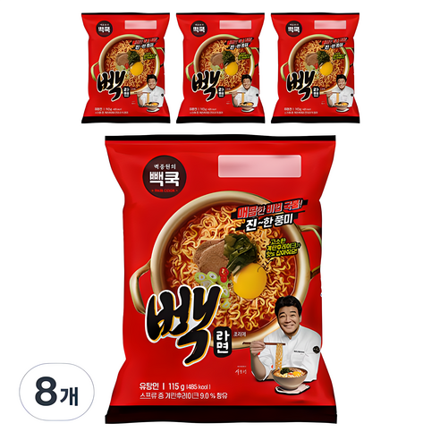 백쿡 빽라면 115g, 24개