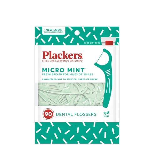 플랙커스 마이크로 민트 치실, 2.1cm, 90개입, 1개