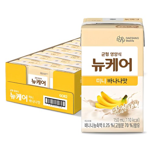 뉴케어 미니 바나나맛 환자영양식, 150ml, 48개