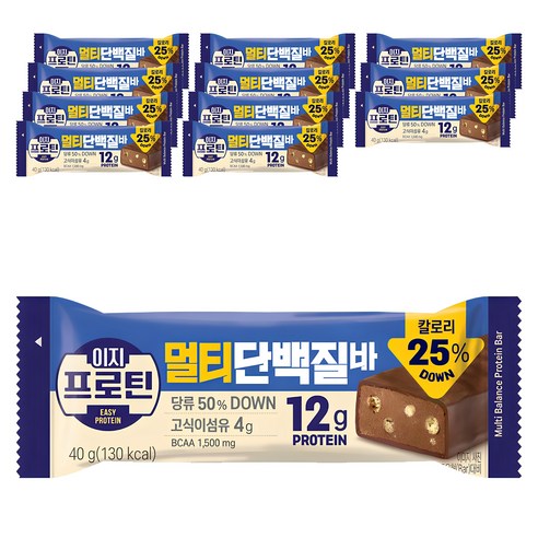 이지프로틴 멀티단백질바, 40g, 6개