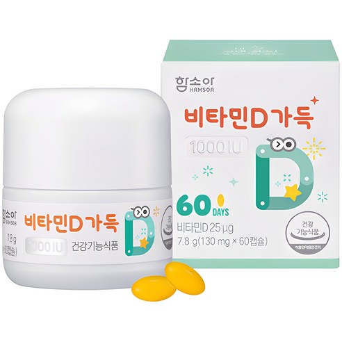 함소아 비타민D 1000IU 60p, 60정, 1개