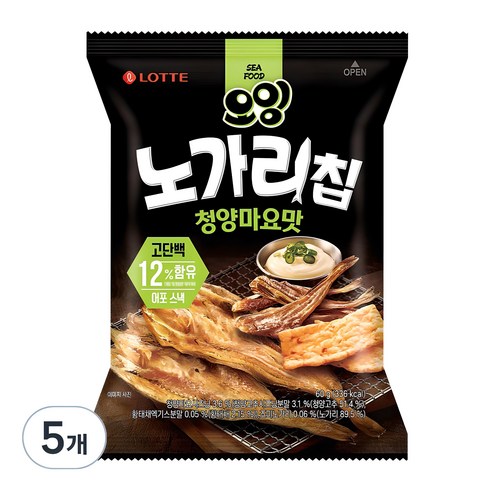 오잉 노가리칩 청양마요맛, 120g, 2개 먹태깡