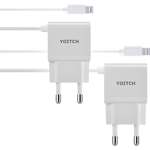 요이치 로이 8핀 케이블일체형 충전기 RY-05015528SC, 1개입 애플정품어댑터