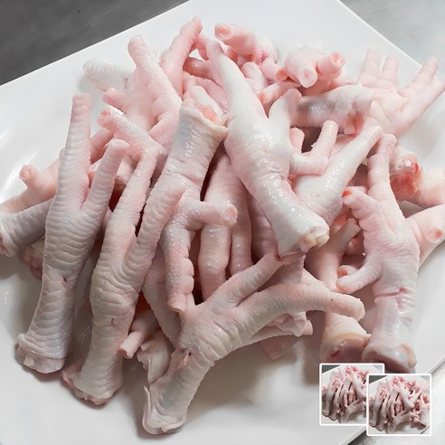 충청식품 통뼈닭발1kg 2개 4개 6개 하림닭발 선별작업한 하림 닭발 (냉동) 국내산, 1kg