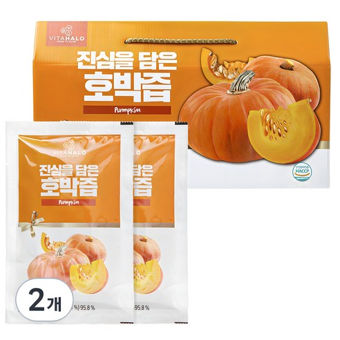 비타할로 진심을 담은 호박즙, 2700ml, 2개