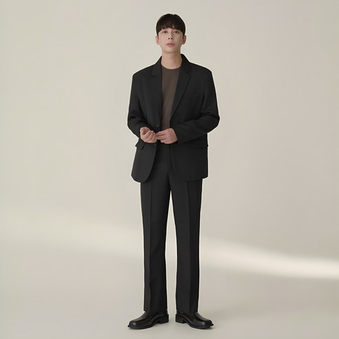 사계절 레귤러핏 셋업 수트 (세트상품) (3컬러)