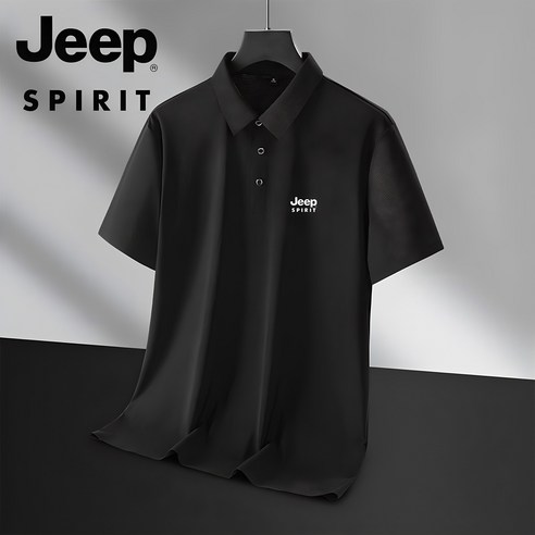 JEEP SPIRIT 남자 캐쥬얼 카라 티셔츠 남성 여름 반팔 패션 JP-6651