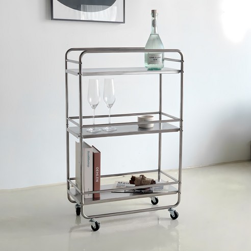 코시나 이동식 스텐 슬림 트롤리 3단, 혼합색상