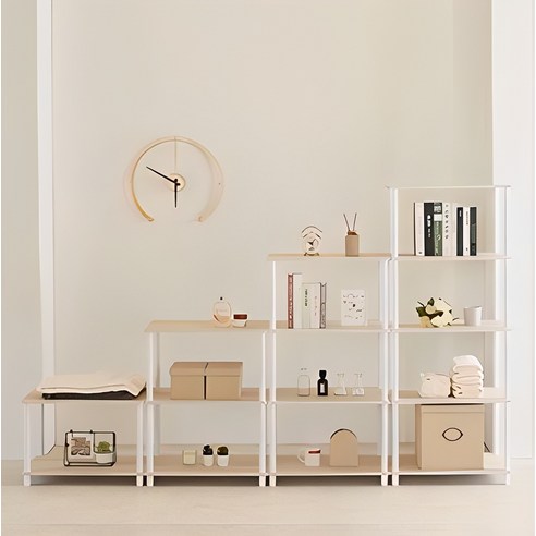 제이디퍼니처 까뮤 진열장 공간 수납 선반으로 공간 활용 극대화하기 2단선반