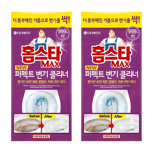 홈스타 맥스 퍼펙트 변기 클리너, 540ml, 2개