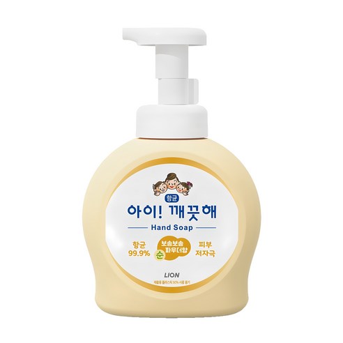 아이깨끗해 항균 폼 핸드솝 순 보송보송 파우더향, 490ml, 1개 핸드워시