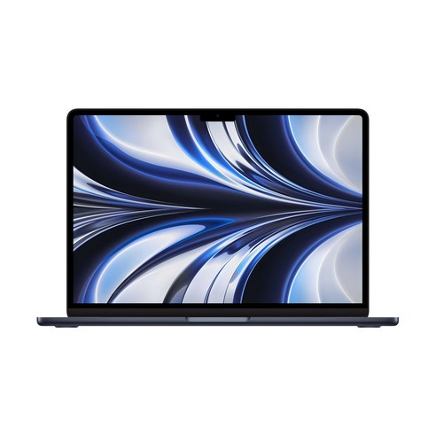 Apple 맥북 에어 13 M2, 미드나이트, M2 8코어, 10코어, 8GB, 512GB, 35W 듀얼, 영문