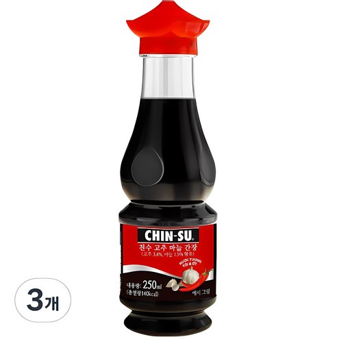 친수 고추마늘 간장 소스, 250ml, 3개
