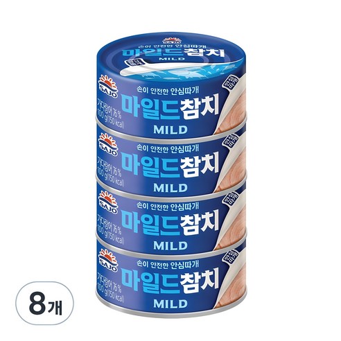 사조 마일드 참치 안심따개, 100g, 8개 
면/통조림/가공식품