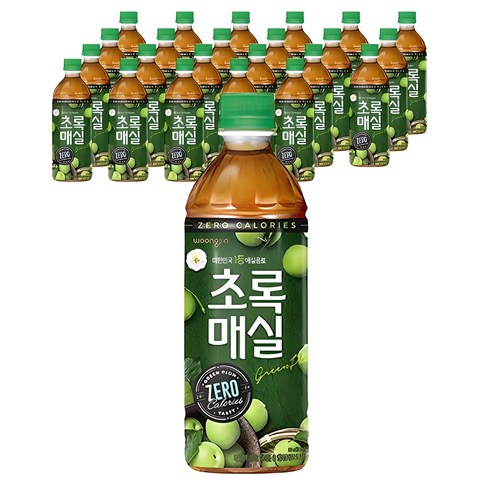 초록매실 제로, 500ml, 24개 
생수/음료