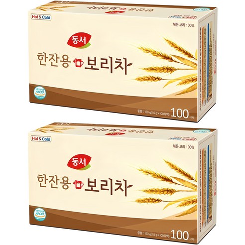 동서 한잔용 보리차, 1.5g, 100개입, 2개