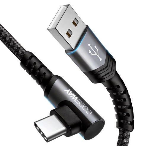 코드웨이 USB A to C타입 고속 충전 케이블, 2m, 1개 차량용 디지털